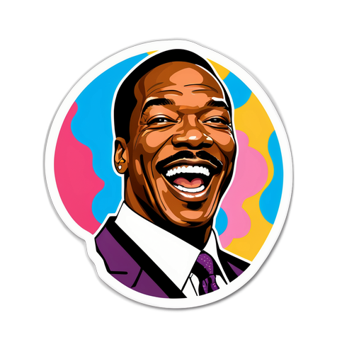 Energetisk klistermærke af Eddie Murphy