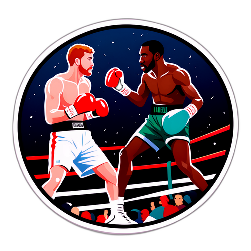 Boxningsmatch mellan Canelo Alvarez och Terence Crawford