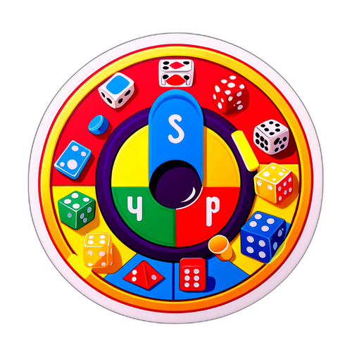 Autocollant de jeu de société sur le thème de l'anneau