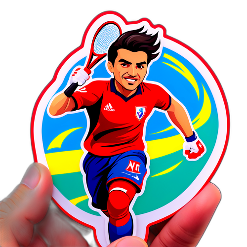 Adesivo do Ricardo Magro em ação