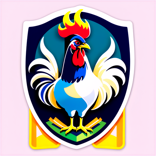 Sticker Tottenham Hotspur dengan Ayam Gunting