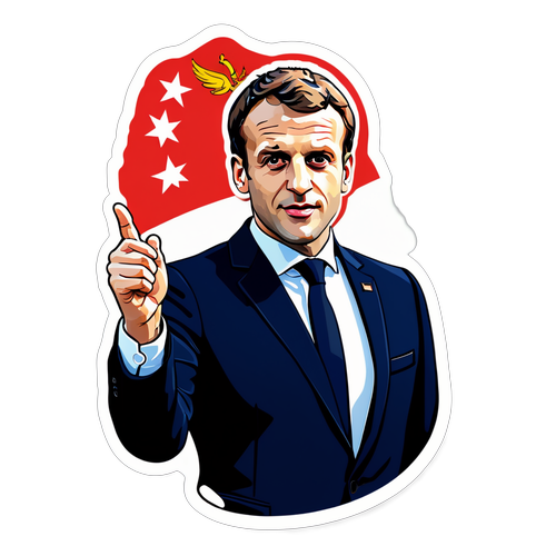 Sticker historique d'Emmanuel Macron
