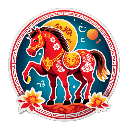 Sticker ng Zodiac ng Kabayo