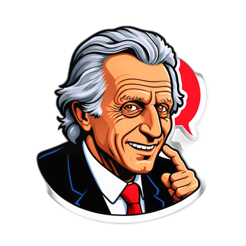 Sticker humoristique sur De Villepin