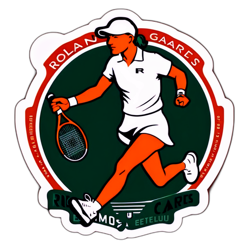 Pelekat Bergaya Vintage untuk Roland Garros 2025