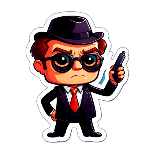 Χαρακτήρας κατασκόπου σε χιουμοριστικό στυλ