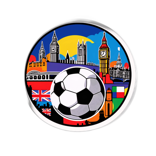 Sticker ya Mpira wa Miguu wa London