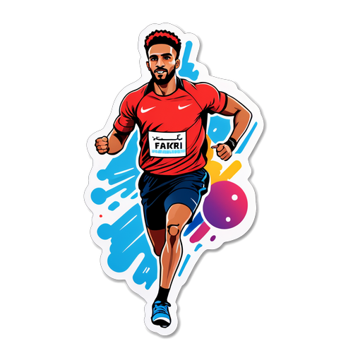 Inspirerende Atletik Sticker