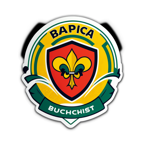 Sticker cu logo-ul Rapid București