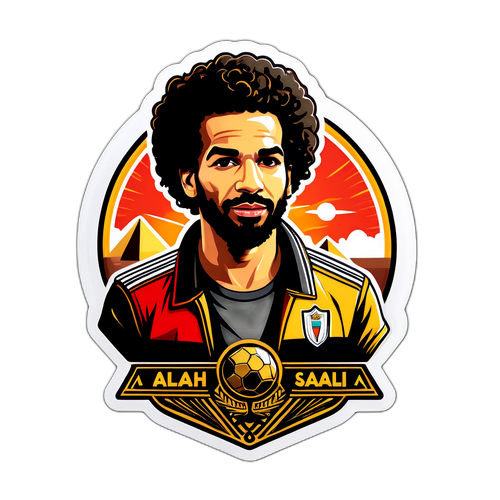 Wintage a stylu Mohamed Salah z elementami związanymi z Egiptem