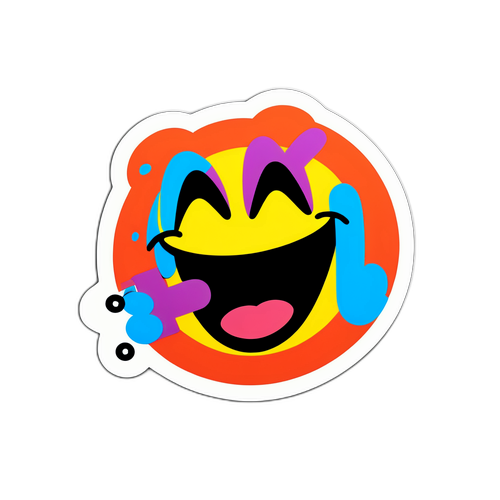 खुश और रंगीन 'OK' स्टिकर