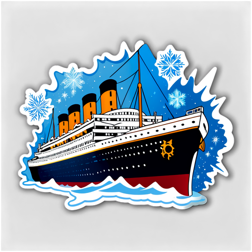 Ewige Nostalgie: Die Titanic inmitten funkelnder Eiskristalle!