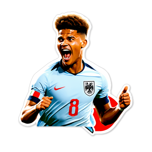 Proposal Pelekat Kemenangan: Ollie Watkins Meraikan Gol England di Euro 2024!