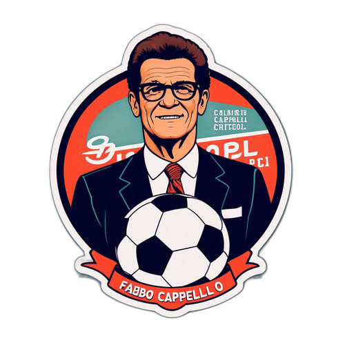 Retro klistremerke av Fabio Capello