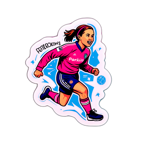 Dynamic Soccer Sticker