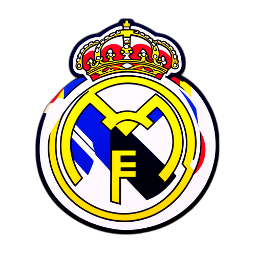 Sticker cu logo-ul Real Madrid CF