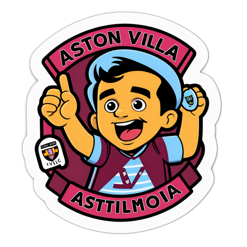 아스톤 빌라 팬들의 응원 스티커