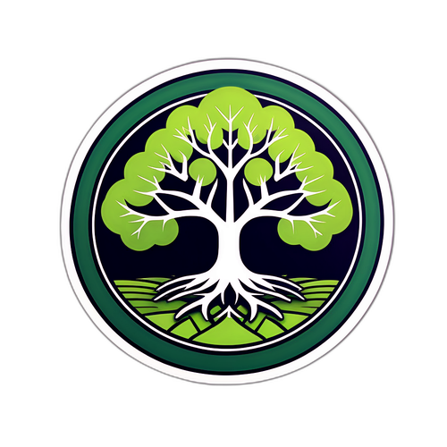 Logo modern pentru BYD cu elemente de tehnologie verde