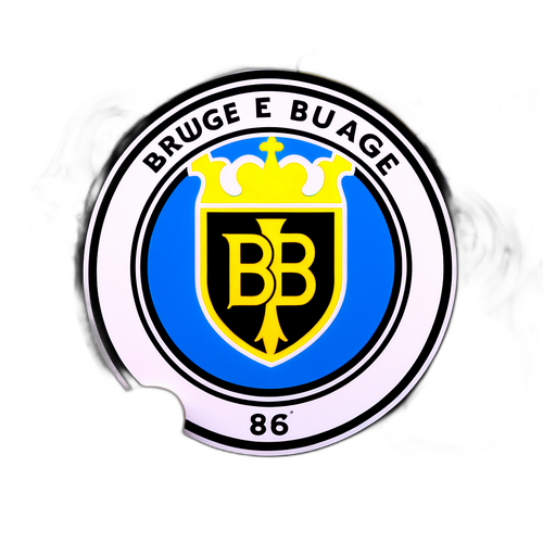 Sticker met het embleem van Club Brugge