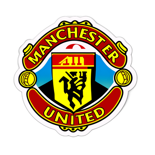 Manchester United Amblemli Sticker