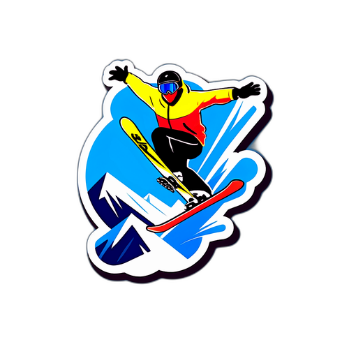 Mpiga Ski Akifanya Njia Kuu ya Hewa