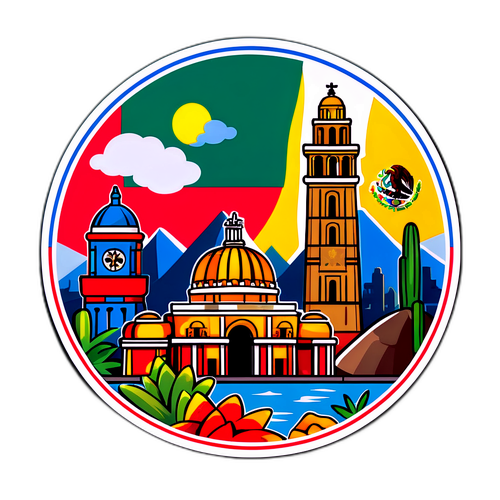 Adesivo Comemorativo do México