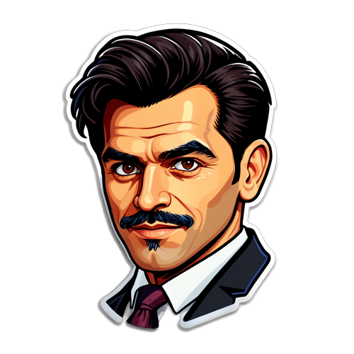 Sticker que celebra a Valentín Gómez