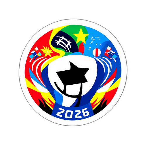 Aufkleber, der die dramatischen Momente der WM-Qualifikation 2026 einfängt