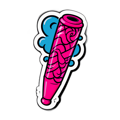 Stiker Tabung Whip Pink