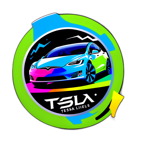 TSLA 로고 스티커