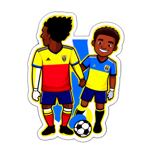 Etichetta di una partita amichevole tra Venezuela e Colombia