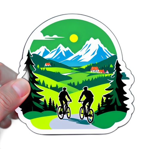 Gislaved Landskap med Cyklar