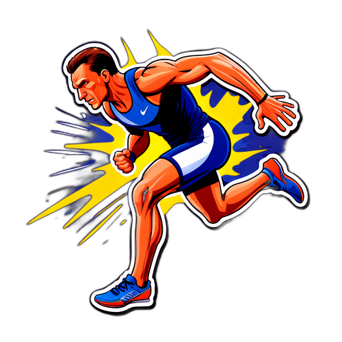 Sticker van Frank Vandenbroucke Sprinten