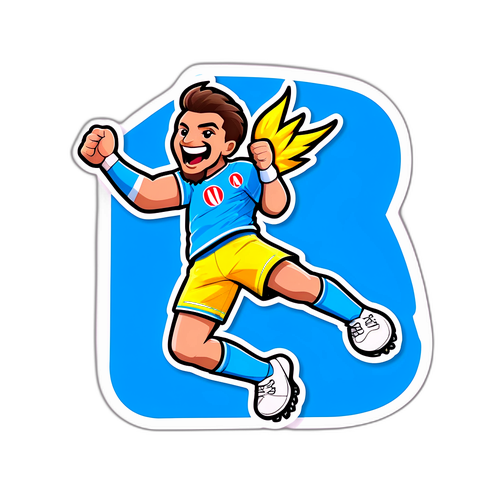 สติกเกอร์เชียร์ทีมระหว่างนาโปลีและอตาลันต้า