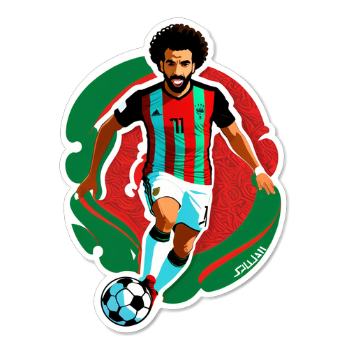 Stika yenye Mohamed Salah akicheza