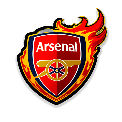 Vurige Arsenal Sticker