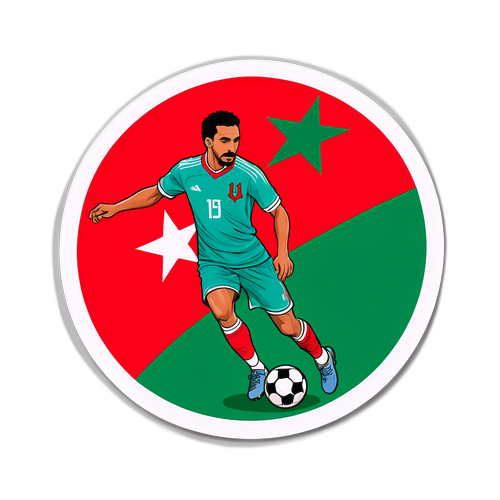 Sticker die de passie van Marokkaans voetbal vastlegt