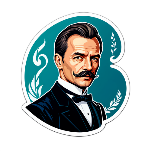 Nálepka s Jiřím Markovičem