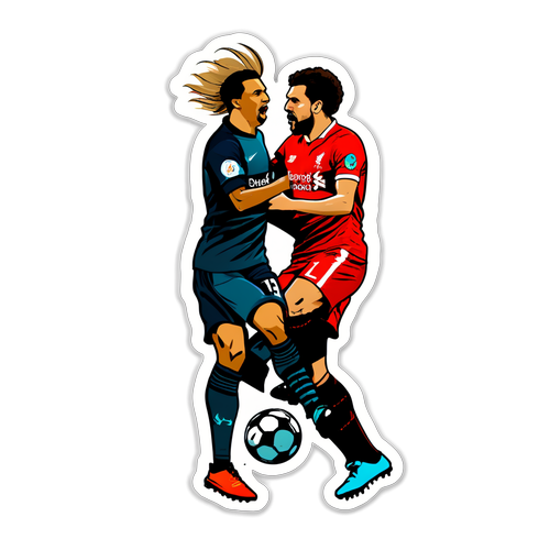 Sticker ter Eer van de Confrontatie Tussen Liverpool en PSV