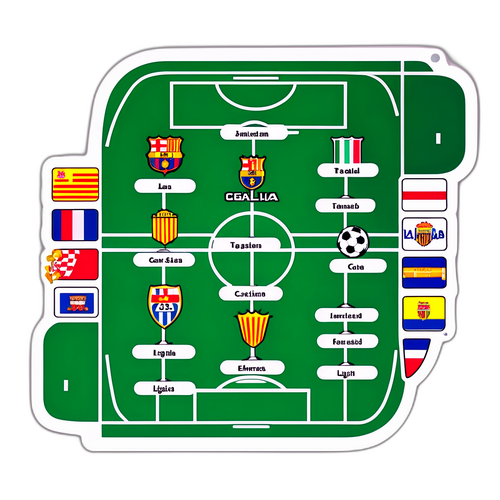 ला लीगा टेबल का स्टाइलिश स्टिकर