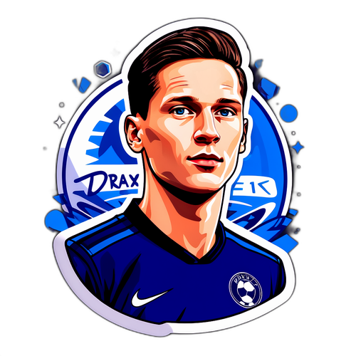 Autocollant stylisé de Draxler avec une citation motivante