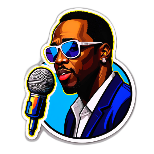 Stilig klistermärke av P Diddy