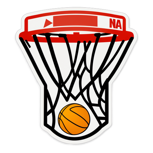 Dinamikong Sticker ng Basketball Hoop