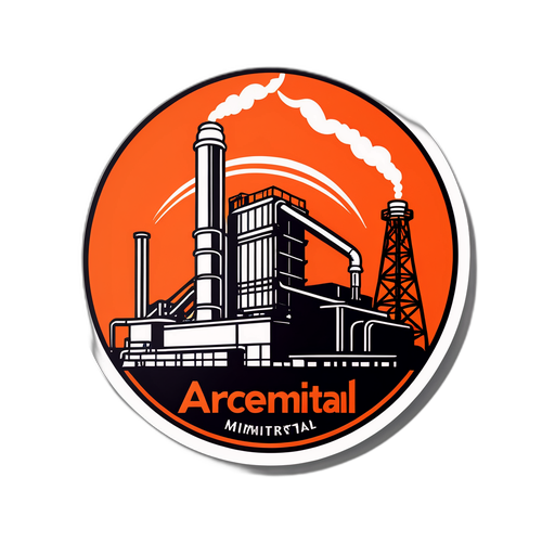 Autocol ArcelorMittal cu peisaj industrial