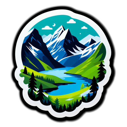 Naturmotiv med fjorder og fjell