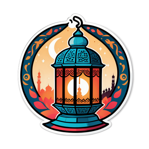Lampu Arab yang Penuh Warna untuk Jadwal Sholat