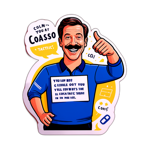 Inspirerande Klistermärke med Ted Lasso