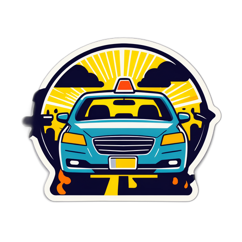 交通安全警示贴纸