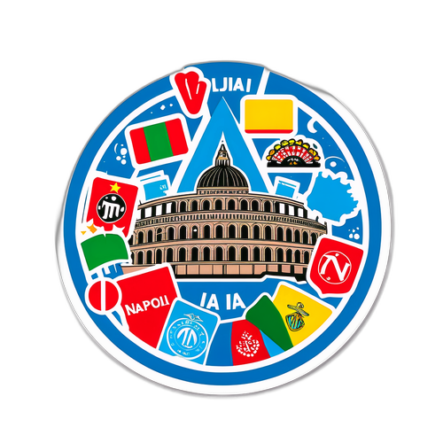 Sticker thể hiện tình yêu của cổ động viên Napoli