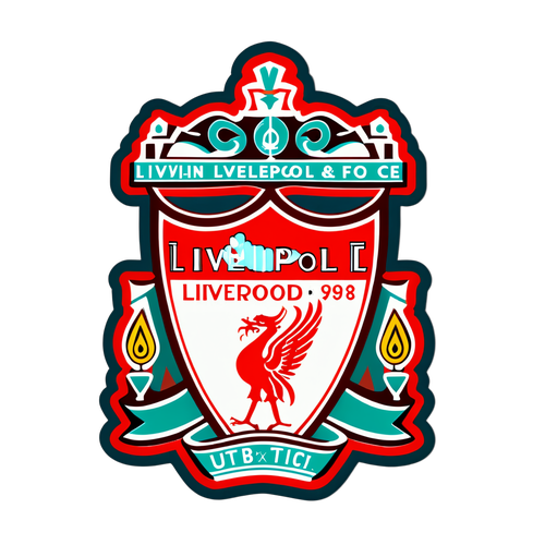 Liverpool FC:s Dold Skatt: En Sticker Med Stadens Ikoniska Symboler